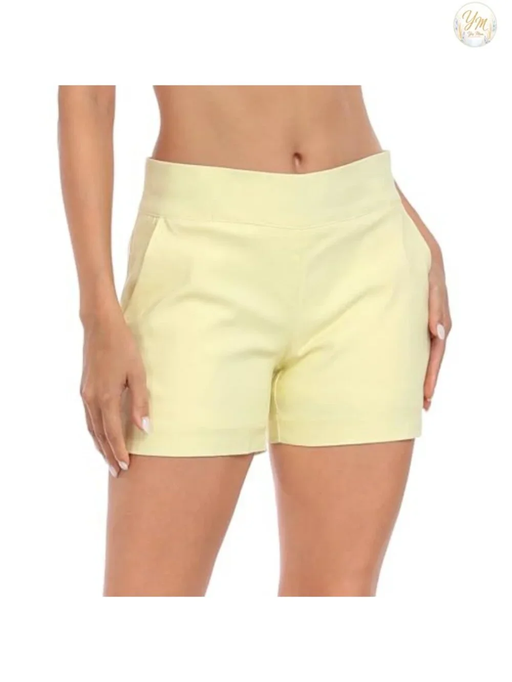 Women's High Rise Chino Shorts 4